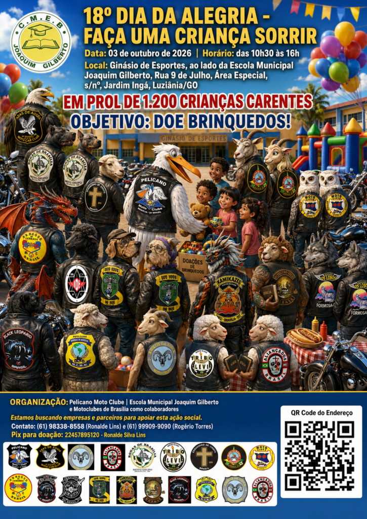 Cartaz do 18º Dia da Alegria — Faça uma criança sorrir